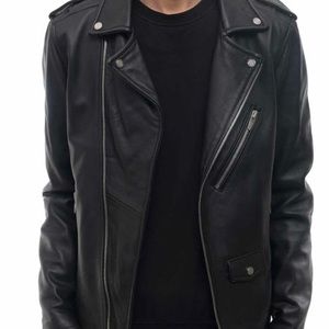ZARA Men’s Biker Jacket, Faux Leather